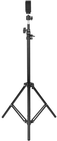 Phone Tripod Stand, 360 Degree Rotation Extendable Tripod up to 200 cm, Aluminum Alloy Cellphone Tripod Digital Camera Tripod with Adjustable Phone Holder