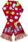 Oberle Schmitzen's Session Köln Fanschal mit Punkten und Veedels-Motiv mit Fransen Karneval Veedels Schal Damenschal Herrenschal Karneval Strickschal Dreigestirn 35043