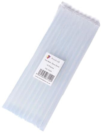 Floralcraft® 10-Pcs Hot Melt Glue Sticks for Intricate Crafting Tasks and Larger Industrial Applications