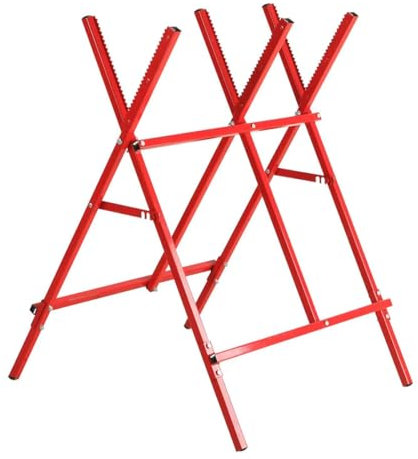 Log Cutting Stand Folding Log Cutting Sawbuck Portable Saw Horses Adjustable Sawhorse Saw Stand Log Holder for Logging Splitting Firewood