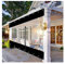 RLINZ Transparenter Vorhang Outdoor Wasserdichter Vorhang PVC Pavillon Paneele Mit Haken für Terrassenüberdachung, Veranda, Vordächer, Pavillons, Gärten (17.06x8.2ft/5.2x2.5m)