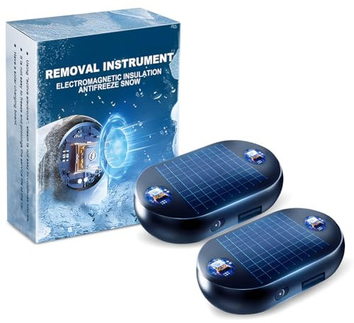 2pcs Auto Enteiser Mini Heizung Tragbarer Kinetischer Molekularheizer Molekulare Interferenz Frostschutz-Schneeräumwerkzeug,Auto-Schnee-Entfernung Auto Enteiser Elektromagnetisches Antifrost 2 Stücke