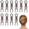 VARKAGE 10 Stück Hairpin für Fiona Franchimon, U Förmige Französische Haarnadel, French Twist Hair Pin für Frauen und Mädchen