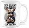Tasse Osterhase mit Spruch lustig Geschenk Eier sucht man nicht - Eier hat man Kaffeetasse Osterhase Hase Ostereier Geschenkidee für Mann Männer Osterdeko Ostertasse Witz schwarzer Humor