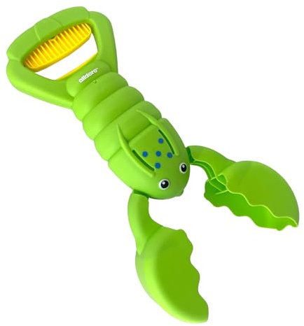 alldoro 60179 Sandgreifer Hummer grün, Robustes Sandspielzeug für Kinder, Sandkasten-Krabbe, leicht & einhändig bedienbar, 34 cm