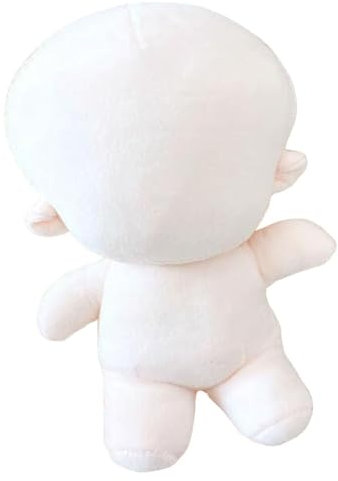 MOUNTTU Weiche Babypuppe, Plüsch-Babypuppe, Blanko-Puppe, Stoffpuppe, 20 cm, Baumwollpuppe, Blanko-Puppe, Dicker Körper mit Skelett, Plüsch- für DIY-Kunsthandwerk