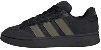 Adidas Mens Grand Court Alpha, Black/Olive Strata/Black, 10.5