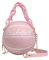Sac à main rond en forme de ballon de basket, rose, Taille unique