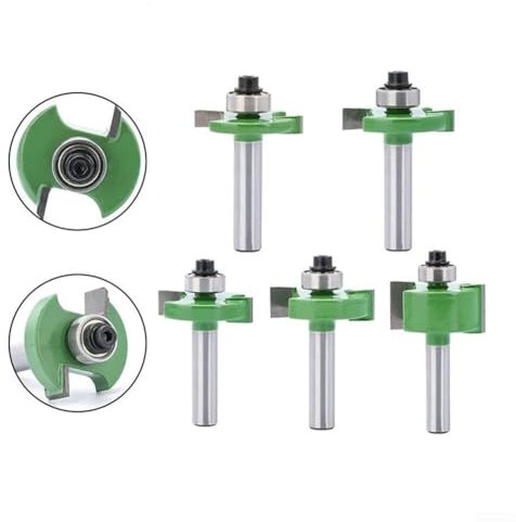 8mm Shank T Slot Router Bit, Cemented Carbide Cutter for Wood Projects and Drawer Assembly (5mm )