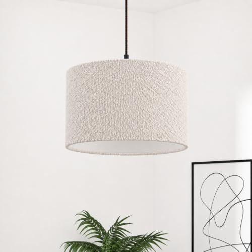 CGC Lighting Indoor Ceiling Lampshade Boucle 30cm Matching Inner (Petra Grey 30cm)