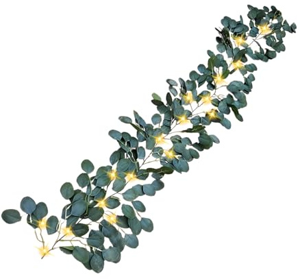 Hozaenwa Lichterkette Olivenranke | 1.8M Beleuchtete Olivenzweig Deko - 96 LEDs Blinkend Wasserdicht Künstliche Pflanze Mit Timer | Für Zimmer Garten Party Wohnzimmer Decke Schlafzimmer