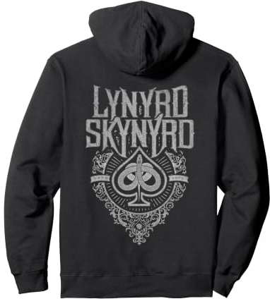 Lynyrd Skynyrd Spade Spielkarte Logo Vintage Rock 70er Jahre Band Pullover Hoodie