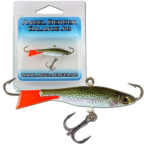 Angel-Berger Balance Jig Ice Zocker (Regenbogenforelle, 15g)