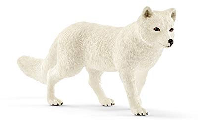 Schleich 14805 Renard Polaire, dès 3 Ans, Wild Life - Figurine, 8 x 2 x 3,7 cm