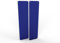 Door Push Finger Plate Protector Acrylic Panel with Screw Holes (300x75mm, Translucent Blue)