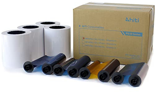Hiti Print Kit Papier + Band 510 10x15cm 4x330 Drucke (insgesamt 1320 Drucke)