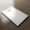 ELEGANT 1200 x 800mm Slip-Resistance Shower Base Slate Effect Square Shower Enclosure Tray with Waste and Drain Cover & Grate