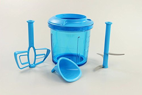 Tupperware Chef ERWEITERUNG Extra-Chef 1,35 L blau Lebensmittelverarbeiter