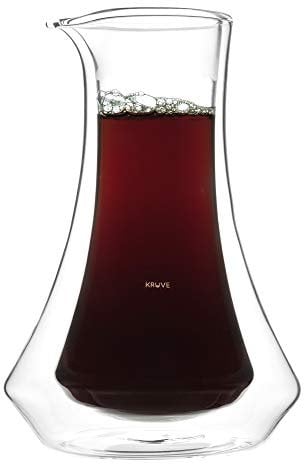 KRUVE Coffee Carafe - Elegant Double-Wall Glass Design, 20oz (600ml) Capacity for Perfectly Brewed Coffee, Ideal for Entertaining Guests and Coffee Lovers, Keeps Your Brew Hot and Hands Cool