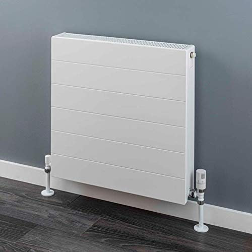 700mm(w) x 600mm(h) White Volta TYPE 22 / K2 Flat Panel, Designer Landscape Radiator - 3897 BTU's Central Heating Radiator (Double Panel/Double Convector)