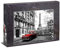 Ulmer Puzzleschmiede - Puzzle „Paris - mon Amour“ - Künstlerisches 1000 Teile Stadt-Puzzle - nostalgisches Paris-Motiv in schwarz-weiß mit rotem Auto und Eiffelturm als Hintergrund