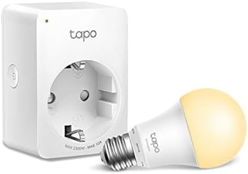 TP-Link Tapo Smart WLAN Steckdose Tapo P110 mit Energieverbrauchskontrolle, Smart Home Alexa Steckdose, funktioniert mit Alexa, Google Home, Sprachsteuerung, Fernzugriff, Kein Hub notwendig, Mini