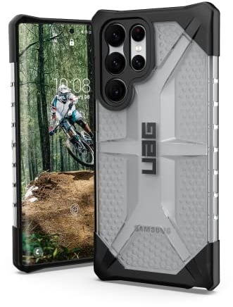 Urban Armor Gear Plasma Schutzhülle Samsung Galaxy S22 Ultra Hülle [Designed for Samsung Zertifiziert, Wireless Charging kompatibles Cover, Sturzfeste Handyhülle] Ice (transparent)