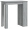 vidaXL Mesa Alta con Estante Bar Bistró Mostrador Centro Desayuno Cocina Comedor Muebles Mobiliario Madera Contrachapada Gris Sonoma 102x50x103,5 cm