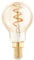 EGLO E14 Lampe dimmbar, Spiral LED Retro Glühbirne, Vintage Deko Leuchtmittel amber, 4 Watt (entspricht 15 Watt), 145 Lumen, warmweiß, 2000k, Edison Birne P45, Ø 4,5 cm