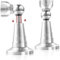TOKPLNU Magnetic Door Stopper, 2 Pack Soft Catch Magnetic Door Holder with Updated Hydraulic Shock Absorber, Stainless Steel, Heavy Duty Magnet Door Stop Floor Wall Mounted Outdoor Doorstop, Silver