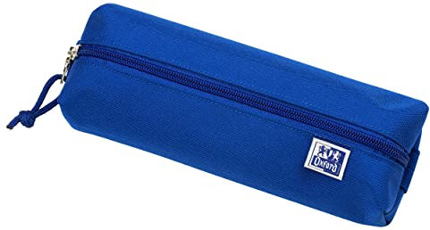 Oxford Federmäppchen für Mädchen und Jungen, rechteckig, Stifte-Etui, langlebig, blau