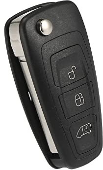 A ABSOPRO Key Remote Control Key Fob Case Shell for Ford Transit Custom