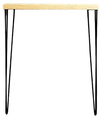 Masterplank Rustic Radiator Shelf/Console Table with Customizable Hairpin Legs Height - Slim Rectangular Sofa Table for Hallway, Entryway - Thin Wooden Side Table for Living Room, Dining Room & More