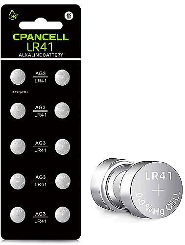 Lot de 10 piles bouton LR41 SR41 AG3 A63 L736 1,5 V