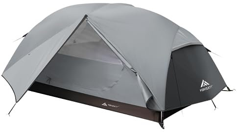 Forceatt Zelt 2 Personen Camping Zelt, 2 Doors Wasserdicht & Winddicht 3-4 Saison Ultraleichte Rucksack Zelt für Trekking, Camping, Outdoor.