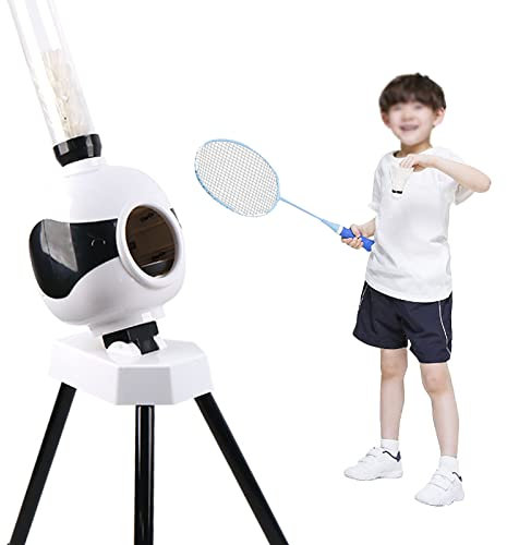 BOBVB Badminton-Werfer, automatischer Badminton-Trainingsmaschinenroboter, tragbarer Werfer, Pitching-Maschine, Federball-Servierroboter, Outdoor-Sportspielzeugausrüstung für Kinder
