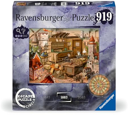 Ravensburger - Puzzle The Circle 1883, Flucht aus dem Kreis, Fluchtraum, Fälle lösen, Puzzle 920 Teile, Puzzle für Erwachsene, Puzzle, Geschenke für Erwachsene, 70x50cm