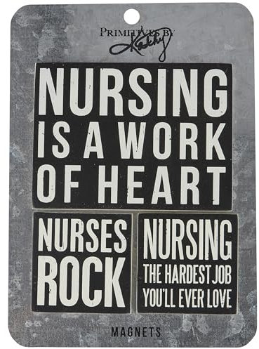 Primitives by Kathy Nurses Rock Magnet Set