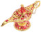 AOKWAWALIY Arabische Wunschlampe, Wunschlicht, Dekoration, Kostümzubehör, Lampendekoration, Vintage-Zauberlampe, Vintage-Lampe, Dekoration, Schmuckkästchen, Wunschlampe, Südostasien, rote