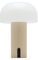 LUUK Studio NUOVO: Lampada da tavolo LED dimmerabile per interni ed esterni a forma di fungo, IP 44 adatto per giardino, portatile e mobile, elegante accessorio di design, kaki opaco