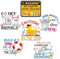 Blosssound 6 Pcs Cruise Ship Door Decorations Magnetic,Cruise Door Magnets Decorations Animal Towels Ducks Magnet Stickers for Fridge Cabin Garage Car Party Favors