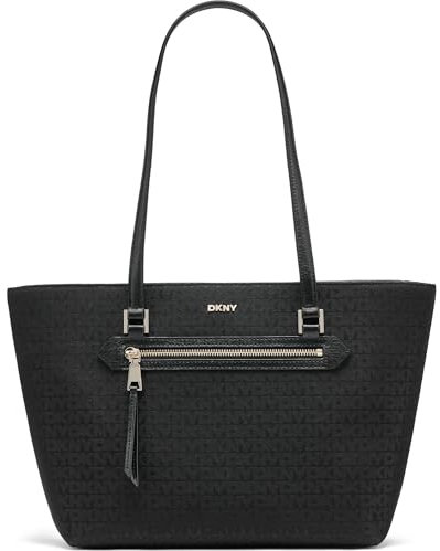 DKNY Women's Bryant Ave Md Tote Bag, Jet Black/Black
