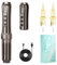 Biomaser UI Wireless Permanent Make-up Maschine Sechstakt verstellbarer kabelloser Stift mit 2 1000mAh Akku OLED Display für Permanent Make-up (Kaffee)