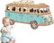 Bus-Modellbausatz, Bastelsatz, Puzzle-Set, Reisebus für Kinder und Erwachsene