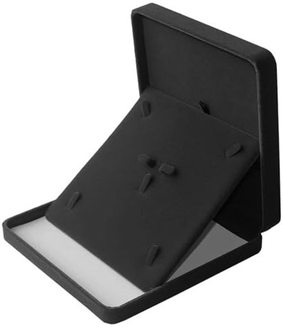 Amexo Conjunto Joyas Terciopelo, Set de Joyería Caja Almacenamiento Joyas Caja de Regalo Terciopelo para Mujeres Collar de Joyas Pendientes Anillo (Negro)