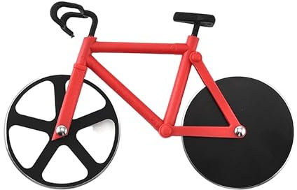 Pizzaschneider, Fahrrad Pizzaschneider Sinnvolle Pizzaschere SpüLmaschinenfest Fahrrad Pizza Schneider Pizza Schere Pizzaschere Wichtelgeschenke Rot