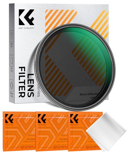 K&F CONCEPT 67mm Black Diffusion Mist 1/4 & Variable ND2-32 in-1 Filter Cinematic Effect Neutral Density Filter for Camera Lens with 18 Multi-Layer Coatings (K- Series)
