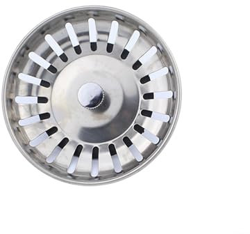 Sink Plug Replacement, 8cm Sink Strainer Stainless Steel Kitchen Sink Plug for Kitchen Balcony Bathroom