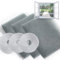 SHSMPXOY 3PCS Fly Screen for Window Screen Mosquito Netting Fly Screen Window DIY Self-Adhesive Insect Mesh Curtain Bug Bee Protector 1.5 * 2m with Self-Adhesive Hook Tape Roll Fitted to Windows Grey