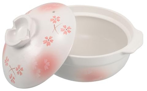 POPETPOP Olla De Barro Japonesa Con Tapa Cazuela De Para Arroces y Sopas Utensilio De Cocina Esencial Para Hogar y Chefs